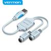 Vention USB To PS2 Adapter USB Male To PS/2 Female Adapter for Keyboard Mouse Scanner Laptop Computer