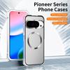 For Google Pixel 10/10 Pro Case Compatible with MagSafe Hard PC Metal Frame Frosted Phone Back Cover
