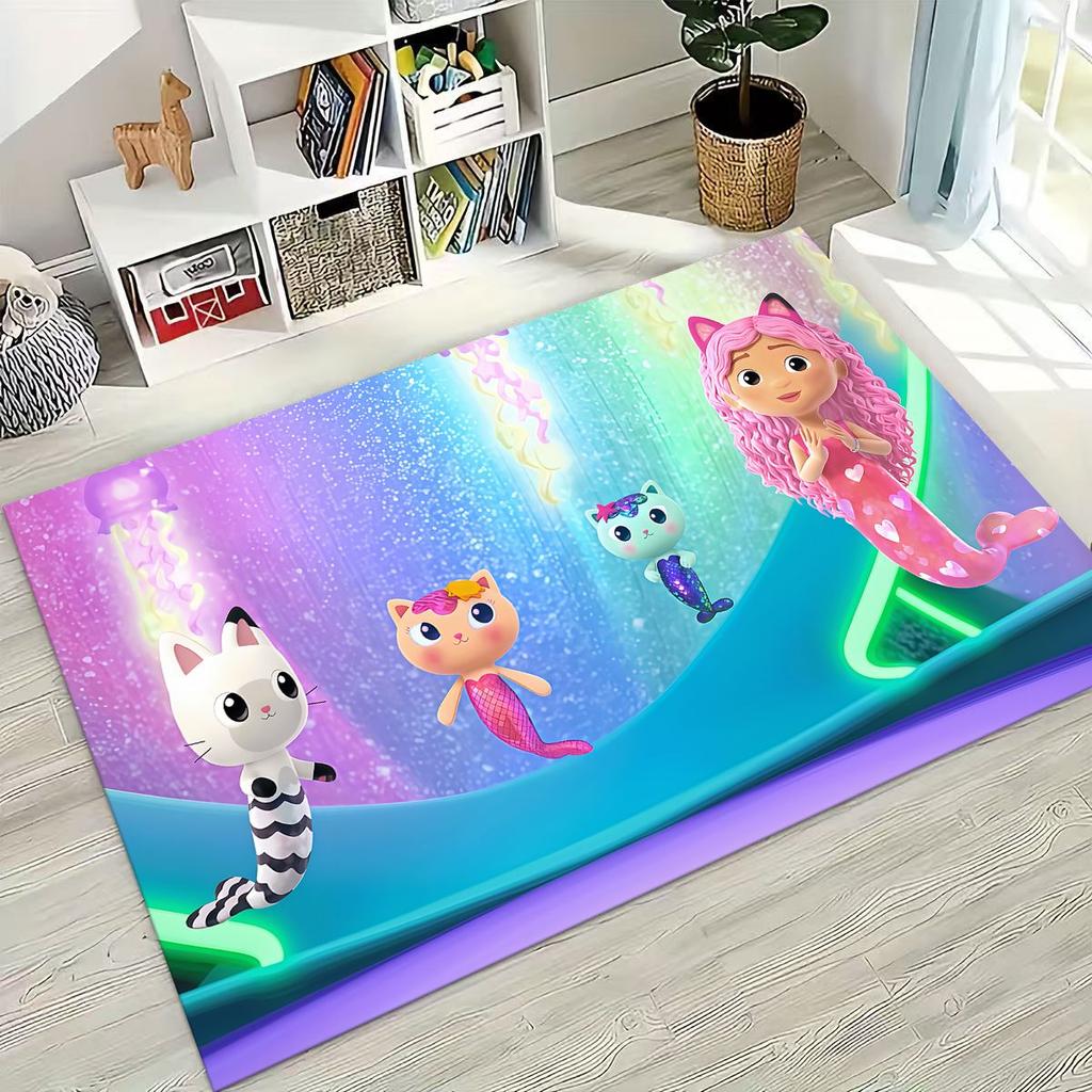 3D Мультяшная Милая Кукла Габби Дом Девочки Подарок Коврик для Спальни Гостиной Дивана Дома Придверный Коврик Декор, Большой Детский Нескользящий Напольный Коврик