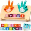 1 Counting Board, 13 Digit Blocks, 10 Cards, 2 Bases, 1 Bracket To Cultivate Cognitive Abilities, Mathematical Operations, Addition, Subtraction