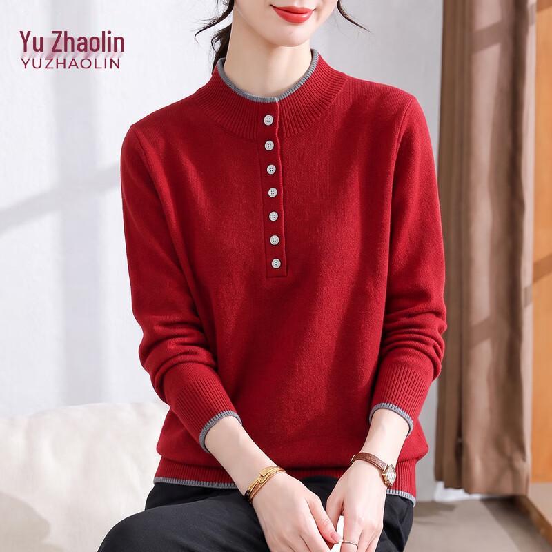 YUZHAOLIN Women's Autumn/Winter Crewneck Knit Pullover