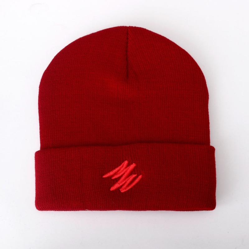 Вязаная шапка Мужская зимняя мода Универсальная шерстяная шапка Осень и Зима Теплая шапка-дыня Холодная шапка Женская