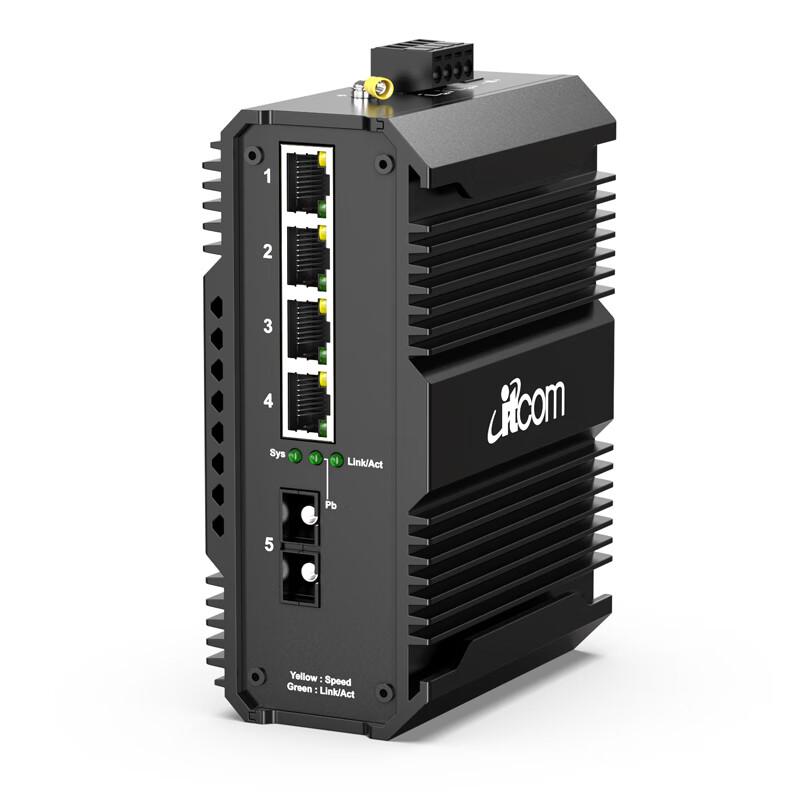 itcom Industrial Gigabit Fiber Optic Transceiver