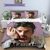 Michele Morrone Pattern Bedding Quilt Set Quilt Cover Pillowcase Home Decoration Birthday Gift (1 * duvet cover + 2 * pillowcase, without core)