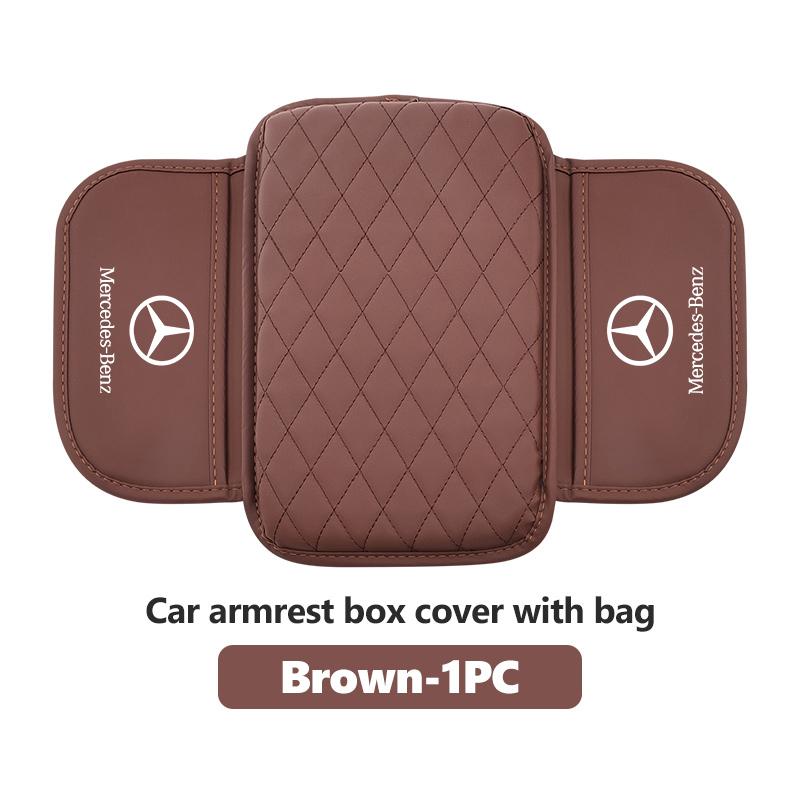 AABGW1 For Benz Car Center Console Leather Arm Rest Protection Cushion Storage Pocket AMG Exclusive A C E R V Class CLA CLS C180 C200