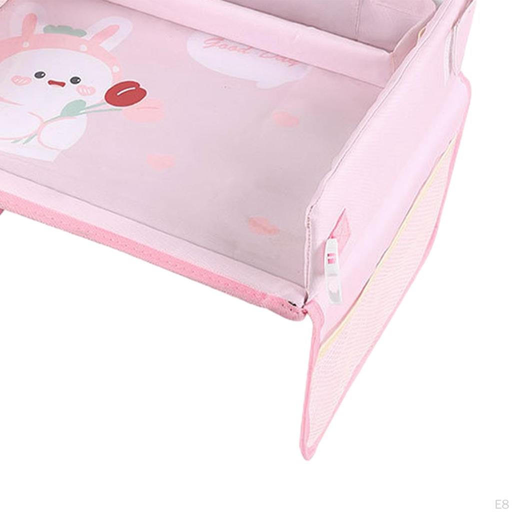 Детский туристический лоток для хранения детского автокресла, детский безопасный настольный коврик с круглым медведем