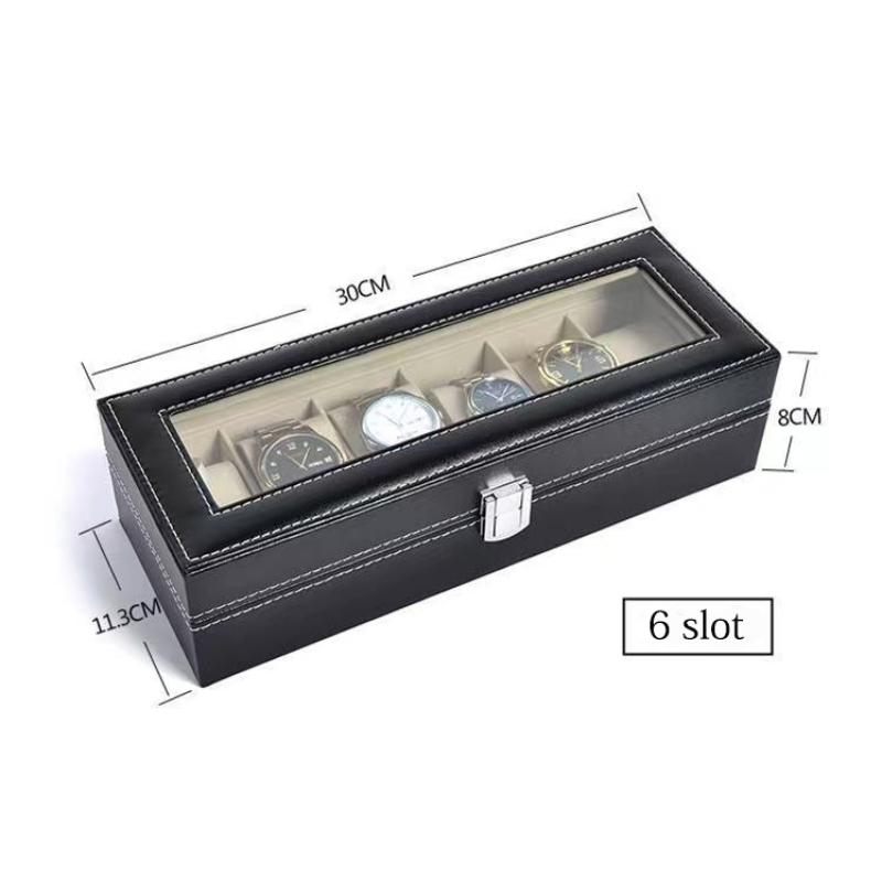 3/6/10 слотов, коробка для хранения часов, органайзер для часов из искусственной кожи, механические часы, держатель для дисплея, чехлы, подарочная коробка для ювелирных изделий porta