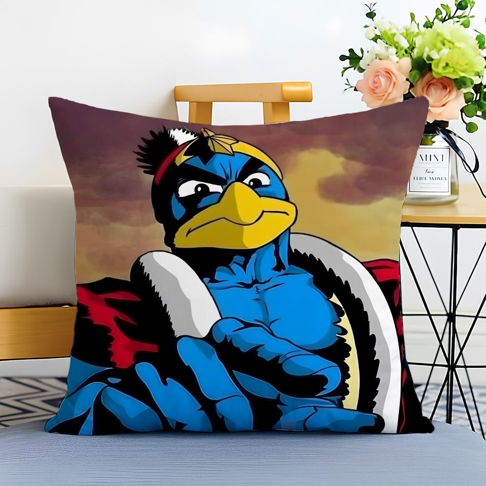 KKing Dedede Cushion Cover Washable Linen Pillowcase Soft  for Sofa Bed Cozy Home Room Decor