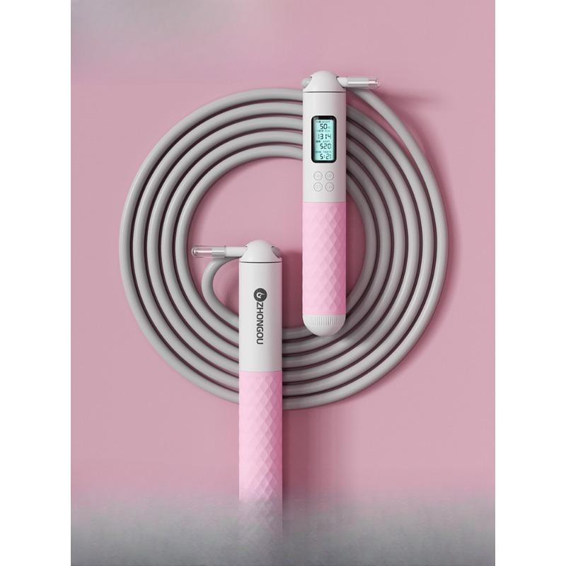 Китайско-европейская беспроводная скакалка для фитнеса, упражнений для похудения, электронный счет, женский сжигатель жира, для взрослых, без веса, R5, счетная скакалка