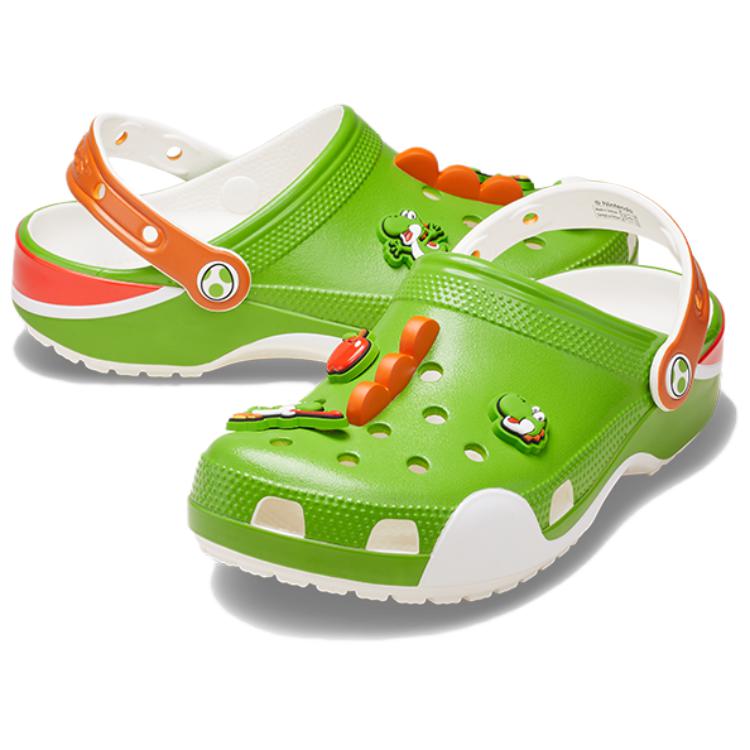 Crocs Классические клоги Yoshi Унисекс Клоги Зеленые 212136