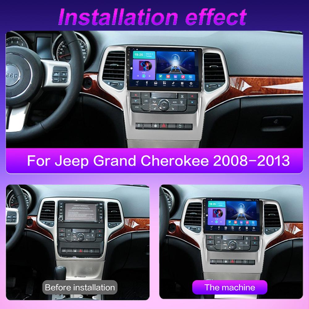 2 DIN Android автомобильное радио для Jeep Grand Cherok 2008-2013 мультимедийный проигрыватель головное устройство стерео GPS навигация WIFI 1+16 ГБ