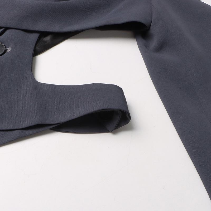 Женский пиджак весна/лето 2025 с длинным рукавом и открытой талией - уникальный дизайн