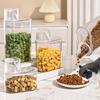 Sealed Food Storage Container Transparent Airtight Grain Canister Food Storage Bin with Pour Spout for Rice Beans Flour Snacks Kitchen