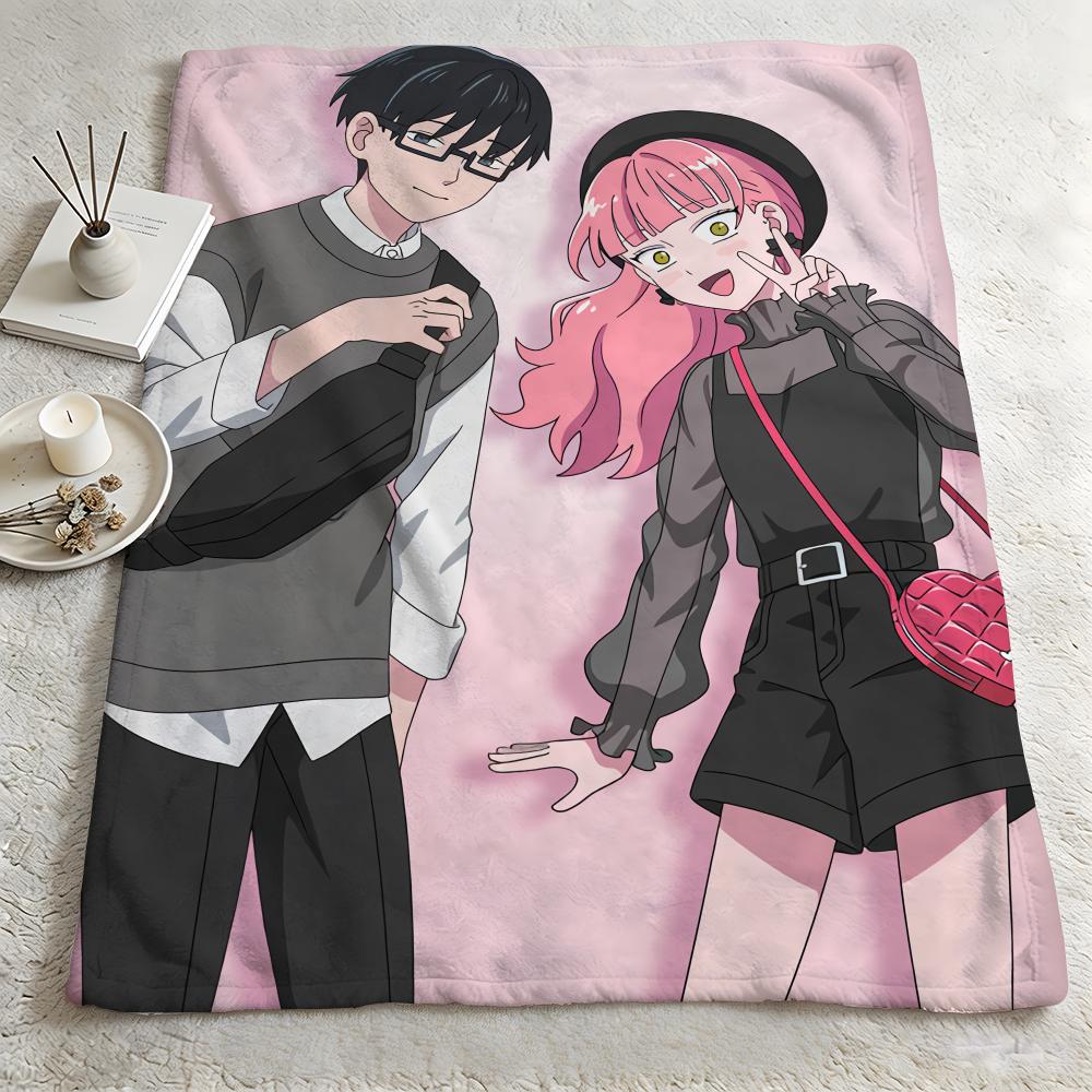 anime YYou and I Are Polar Oppositess Throw Warm Soft Flannel Blanket Multiuse for Sofa Bed Camping Travel Nap