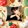 Kpop Singer Cha EEun WWoo Cushion Cover Plush Fabric Soft DoubleSided Printed Sofa Warm Winter Home Gift Pillow Cover