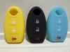 Силиконовый чехол-брелок для ключа автомобиля Nissan X-Trail 370Z Cube Micra Qashqai Juke Leaf Tiida Cube Quest Versa 3 кнопки Автозапчасти