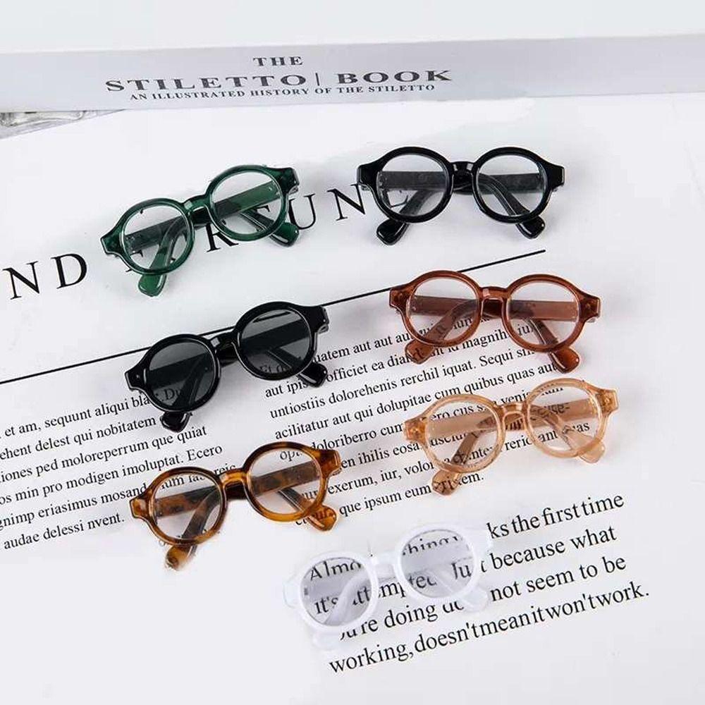 Plastic Round Frame Glasses Multi-color Doll Eyeglasses Lovely Doll Accessory  Children Toy