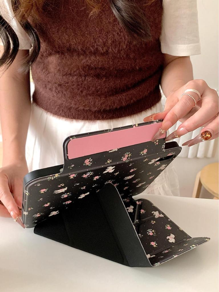 Floral Little Sheep 3Y Magnetic Case: Upgrade for iPad Pro 2021, Enhanced Tablet Protection