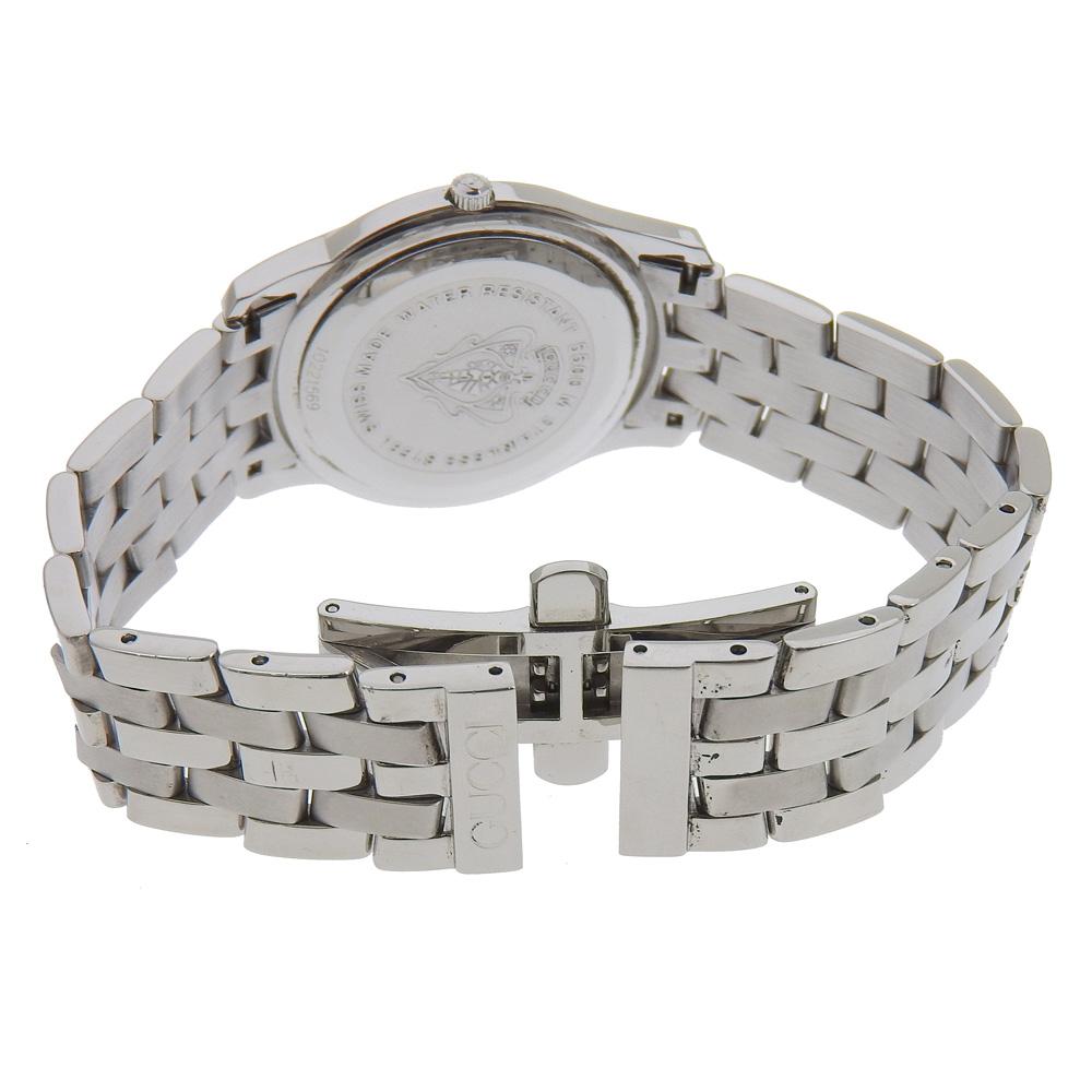 GUCCI Watches 5500M blackDial Stainless Steel Quartz Analog display mens Used