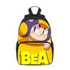 Backpack for Girls, Large Capacity Backpack, Cartoon Bag for Men, Practical and Creative Shoulder Bag for Best Friend, Spoof New Brawl Stars Children'
