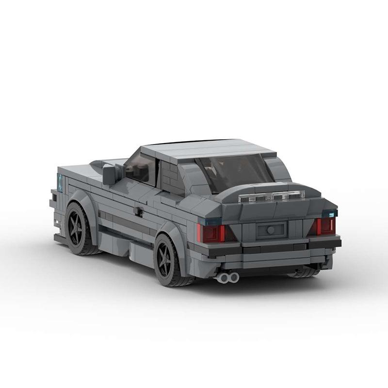 Трансграничный MOC-совместимый Lego BMW M3 E36 Конструктор - Игрушечная модель автомобиля с 8 шипами для мальчиков
