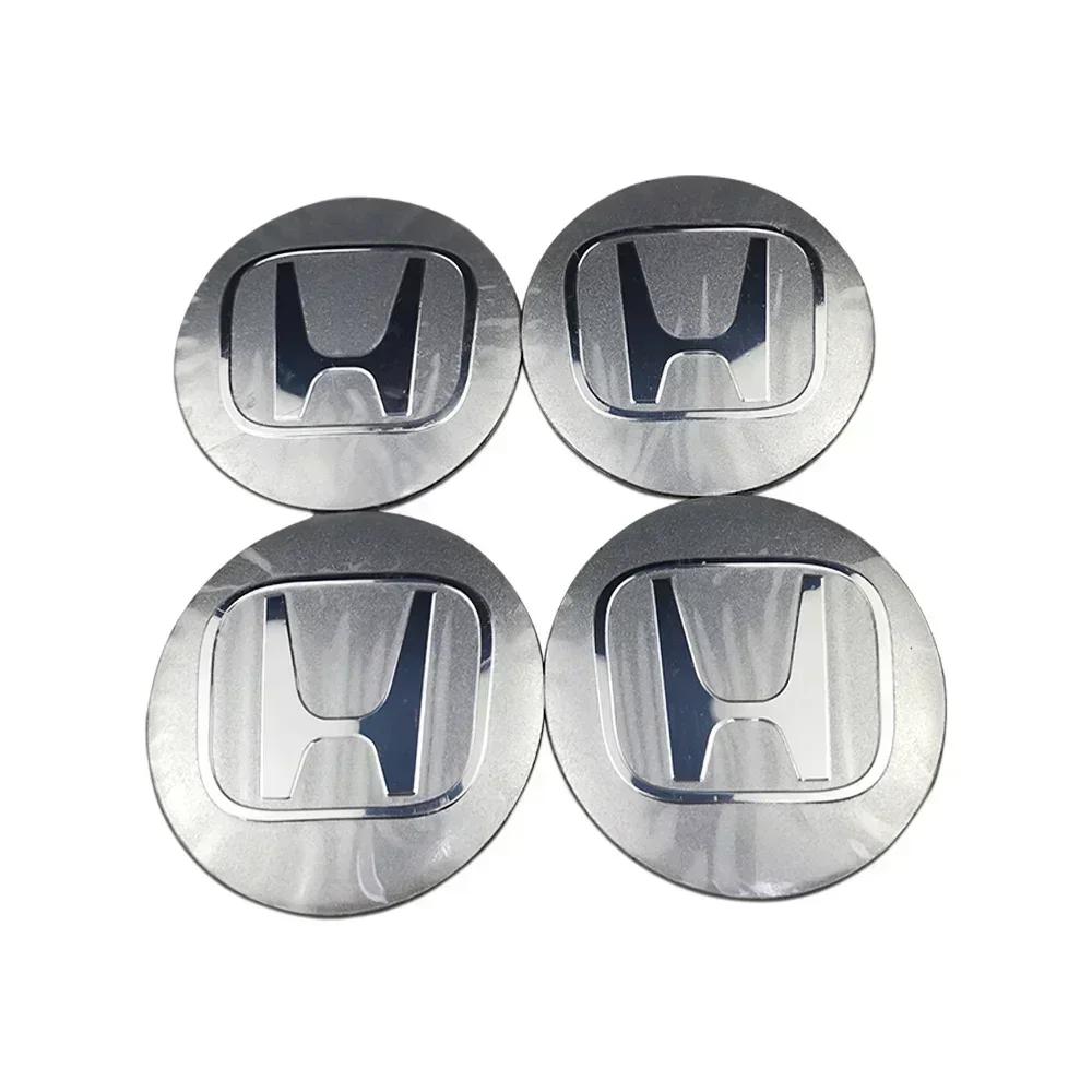For Honda Civic City Accord Odyssey CRV Hrv Jazz CBR VTX 60MM Car Wheel Center Hub Cap Badge Logo Emblem Decals Tire Stickers RF6