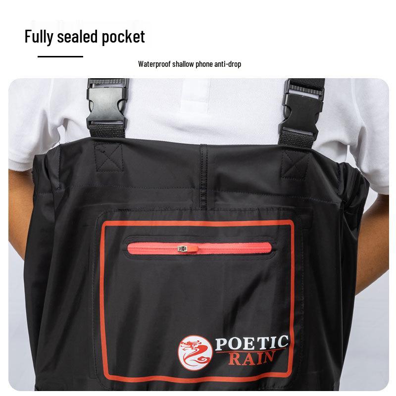 Half-Body Waterproof Fishing Waders with Belt and Boots