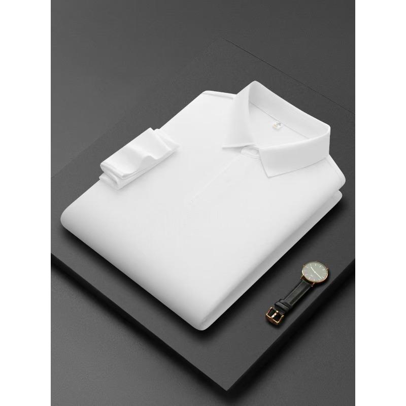 STORN Summer Male Lapel Polo Top Short Sleeve Plain Design Soft Skin Friendly Cloth Outdoor Travel Daily Commute Garment