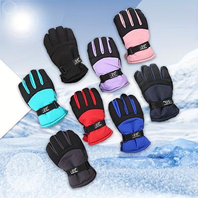 [Нескользящие] Детские лыжные перчатки | Пара | Утолщенные Нескользящие | Зимние виды спорта на открытом воздухе и Велоспорт | Подходят для детей старше 3 лет