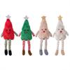 1PC Plush Cute Doll Ornament Home Christmas Tree Doll Christmas Decorations Long Leg Kids Gifts Table Decoration New Year 4 Colors