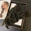 Sweet Snow Flower Scarves Korean Style Cotton Linen Headscarf Exquisite Triangle Hijab Scarf  Woman