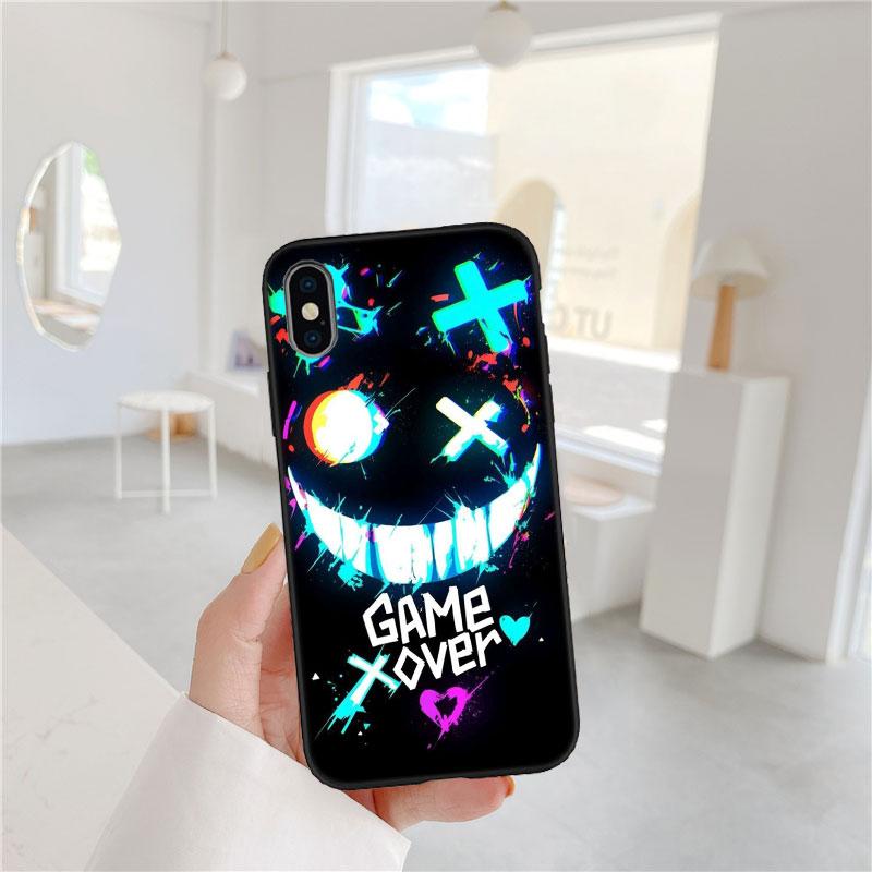 BF64 Game Over Soft Shell Phone Case for Samsung Galaxy S20 S21 S22 Ultra FE + Plus A21S A22 A24 A25 A26 A30 A30S A31