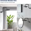 Shower Head Extension Arm 13inch Rise Gooseneck Risers Installs Shower Arm