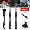 3pcs Detailing Brush Set Car Brushes Car Detailing Brush For Auto Cleaning Dashboard Air Outlet Wheel Wash Maintenance Tools