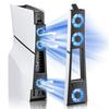 Вентилятор охлаждения с RGB-подсветкой для консоли PS5 Slim с 3 вентиляторами, порт USB 3.0, тихая система охлаждения для игровых аксессуаров Sony PS5 Slim