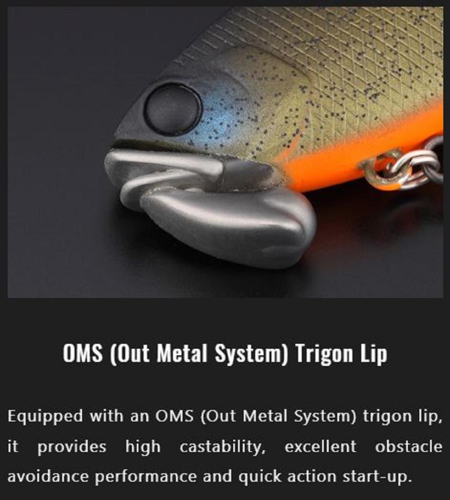 Jackall TN 60 Trigon Vibration Lure Silhouette Gold Black (3157)