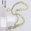 Stretchy Scrunchie Style ID Badge Lanyard Luxury Female Keychain  Professional Teacher