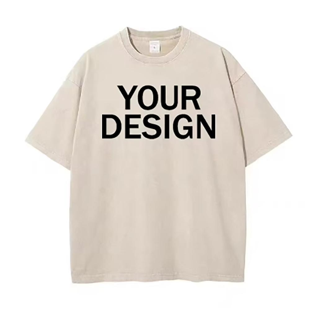 Футболка DIY 0101 из хлопка с винтажным принтом на заказ, оверсайз, с коротким рукавом, футболка в стиле рэпера, уличная одежда, мужская футболка