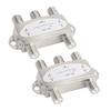 2PCS 4x1 DiSEqC Switch 4 в 1 Out 950 до 2400 МГц DiSEqC 1.0 2.0 спутниковый сигнал коммутатор-сплиттер