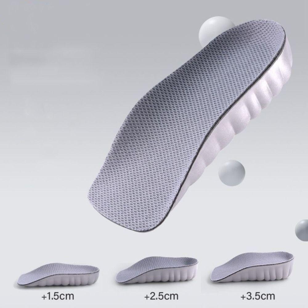 2 Pairs Soft Height Increase Insoles Cloud-sensing Sport Cushion Insoles Sports Running