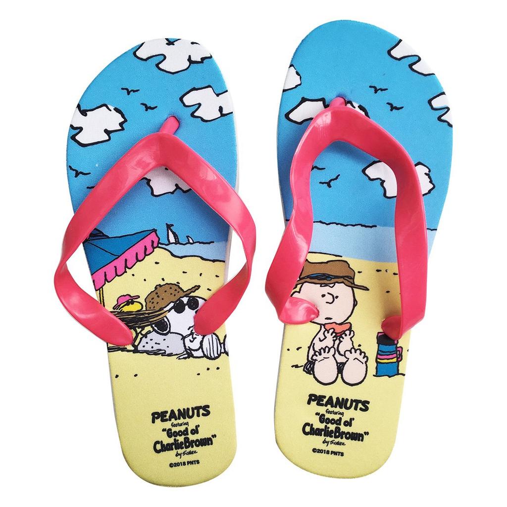 Peanuts Beach Sandals Peach SNAP2284