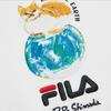 Fila X Pepe Shimada Casual Logo Print Pullover Sweatshirt Men Sweatshirt Standard-White F11M133298F-WT