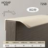 Minimalist Kitchen Cabinet Pulls Invisible Edge Banding Wardrobe Khaki Beige Arc Drawer Handles for Furniture Hardware
