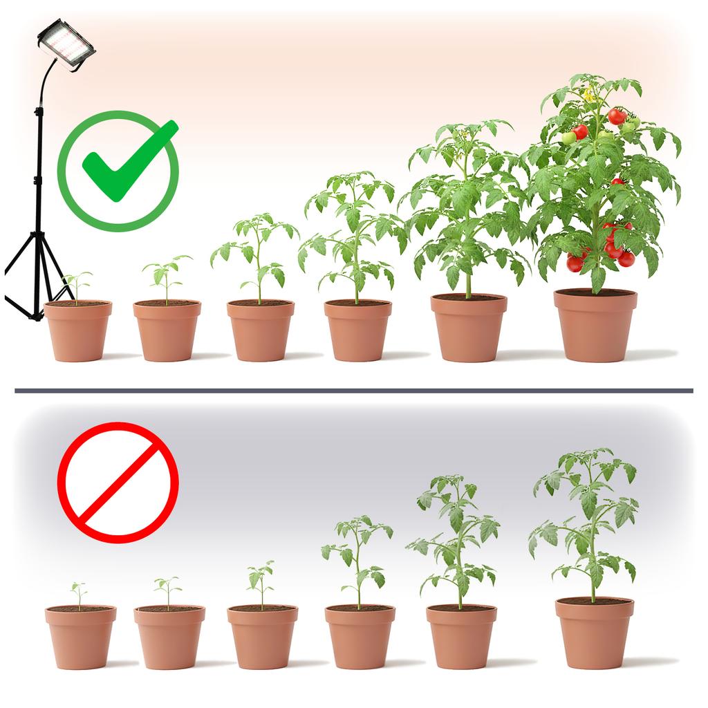 45W LED plant lamp on a stand