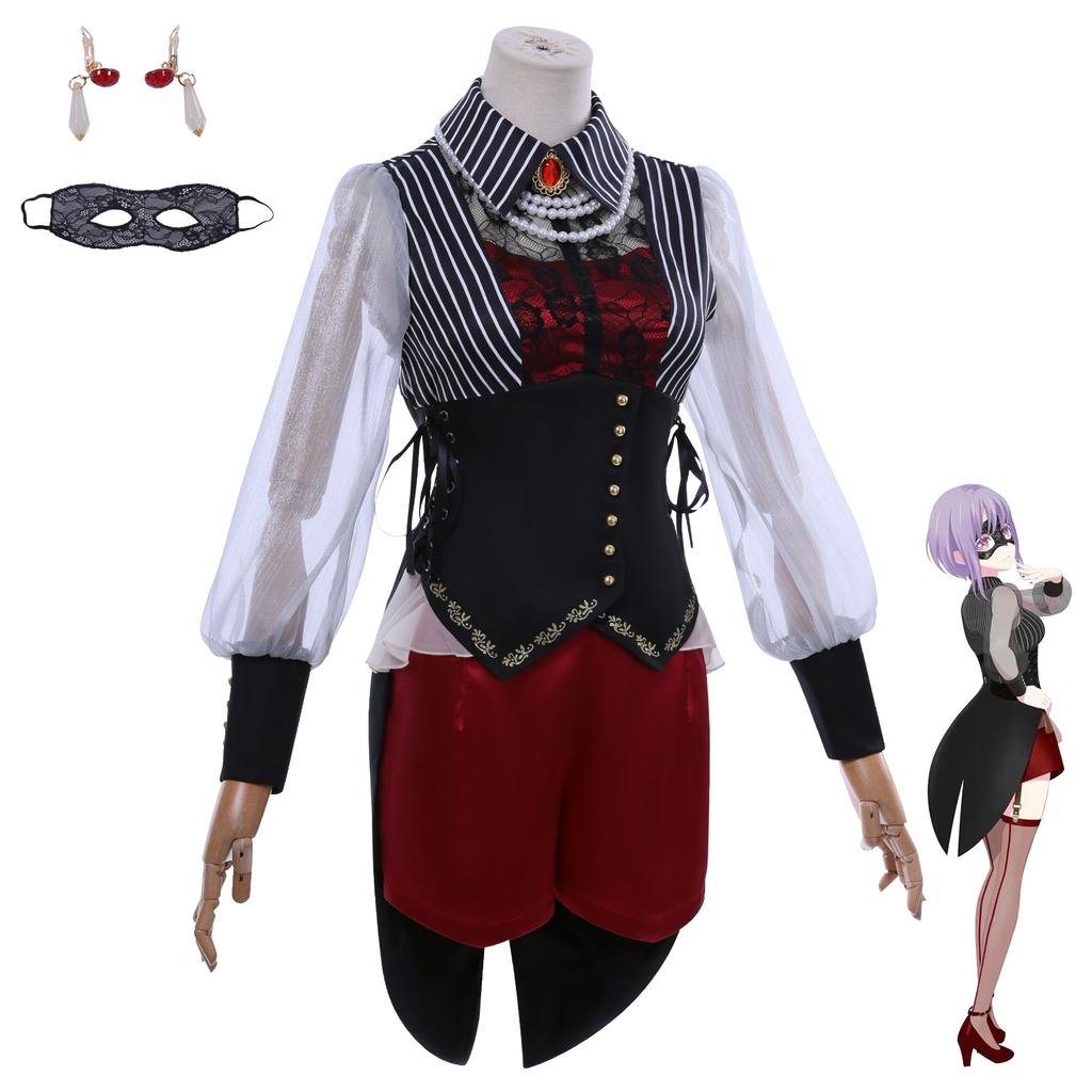 Japanese manga BanG Dream AveMujica carol doll Yotenji Wakamai cosplay costume