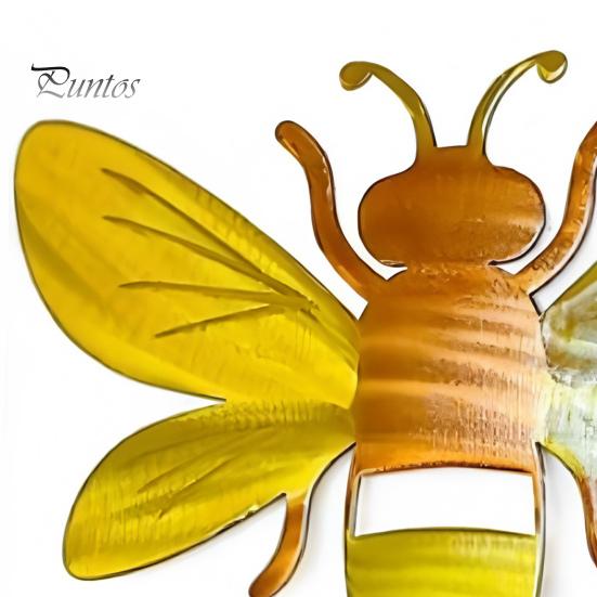 Металлическая пчела настенное украшение 3D пчела художественная работа настенная скульптура медоносная пчела внутреннее наружное украшение для двора сада дома фермерского дома