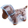 Pet Supplies Dog Raincoat for Teddy Small and Medium Dogs New Transparent Plastic Fashion Rain Poncho Pet Raincoat