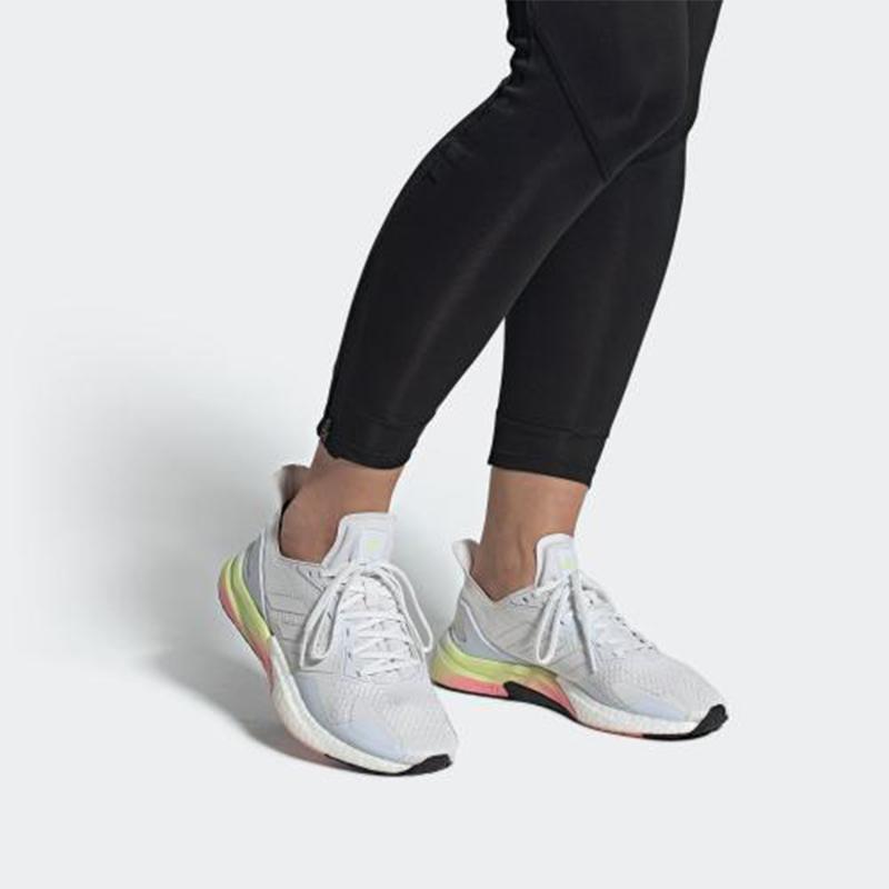 adidas X9000L3 Удобная Модная Ткань Амортизирующая Нескользящая Дышащая Низкие Кроссовки для Повседневной Носки Женские кроссовки Белый Розовый Желтый FY2349