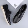 Fashion Men's Leather Shoes Spring Summer 2025 New Trendy All-match Comfy Casual Men Shoes Lightweight Sneakers Flats Shoes Size 37-45