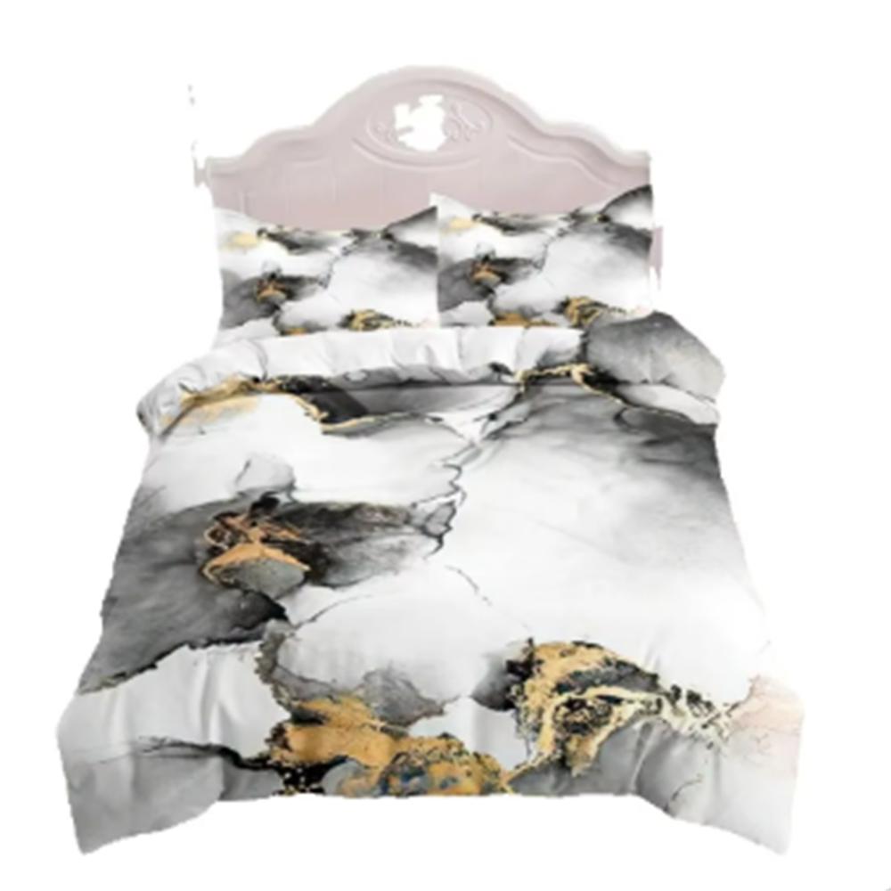 Роскошный черный мраморный комплект постельного белья 3D пододеяльник комплект односпальный двуспальный односпальный полноразмерный подростковый взрослый постельное белье мягкое полиэстеровое постельное белье